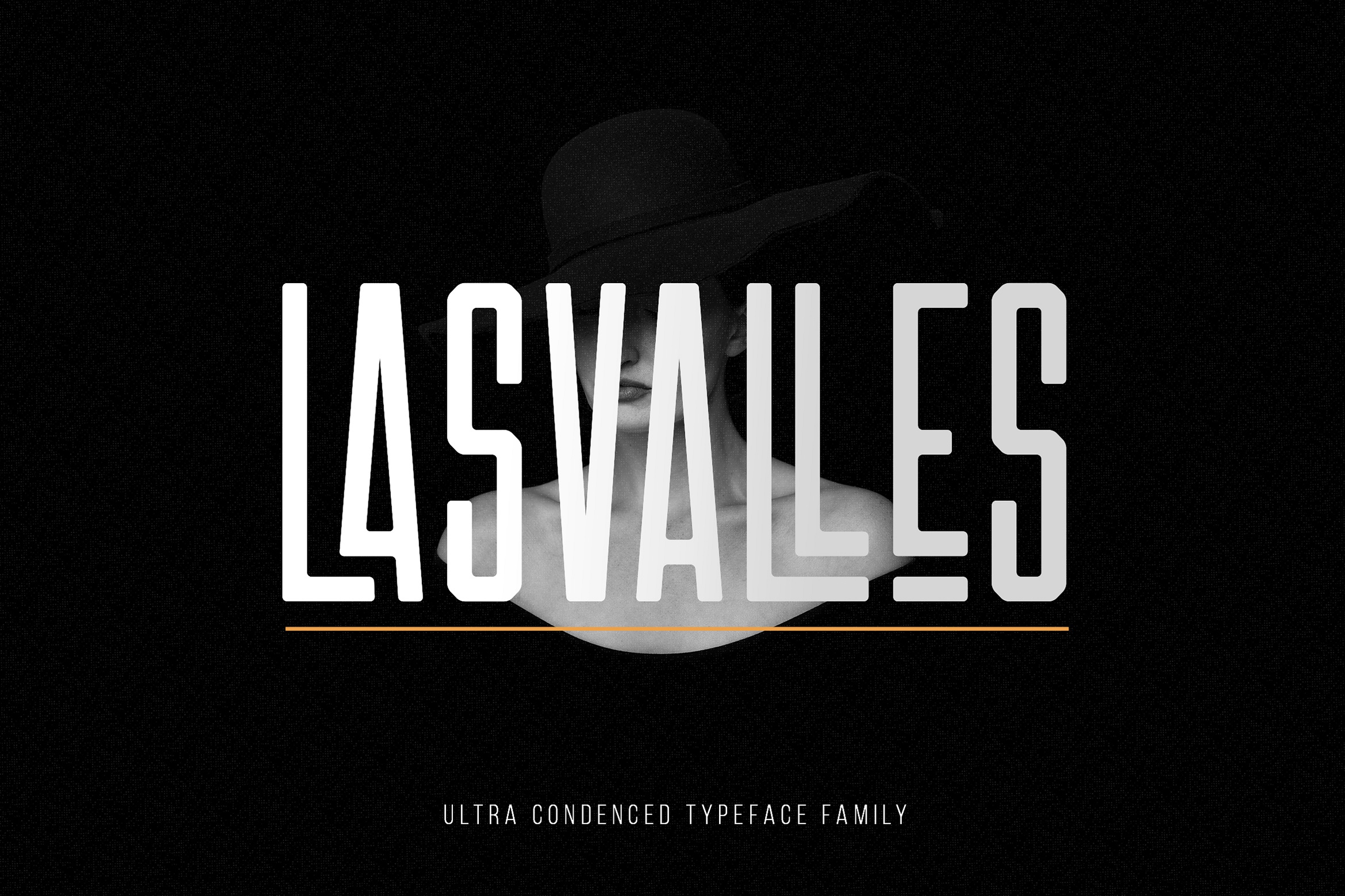 폰트 Las Valles Utra Condensed